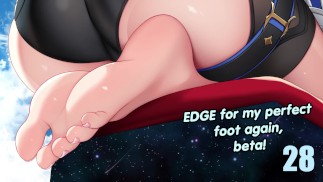 Desafío Locktober con Eula (femdom, pies, bordes, desafío de masturbación)