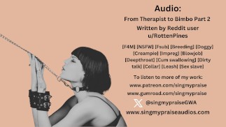 De Terapeuta a Bimbo Parte 2 audio -Singmypraise