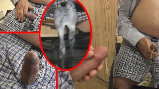 Trianon cumshot #381. Дрочу перед зеркалом