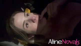 Young blonde went out with her husband after another man in the park