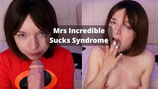 Pani Incredible Sucks Syndrome pov wytrysk na twarz i obciąganie
