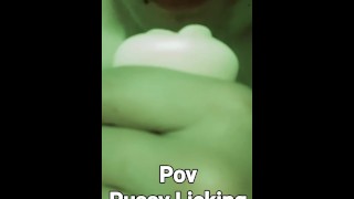 PUSSY LICKING BOM pov: lambendo buceta até molhar com creme, kain pepe parte 1