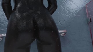 Projekt Passion | Dark Alien Babe Lesbian Finger se masturba no chuveiro [jogando] [Visual Novel]