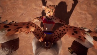 Furry x Furry POV betrapt slaan en neuken bondage bdsm
