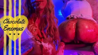 Extreme SCHOKOLADENEINLÄUFE in SISSYS Mund