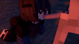 Minecraft Skeleton recibe una maravillosa mamada - Minecraft Jenny Porno
