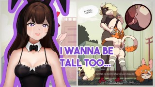 Bunny Vtuber 変態反応:背の高い人と話す