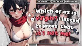 Hentai joi - Mikasa は常にトレーニングキャンプでセックスをしたかった...