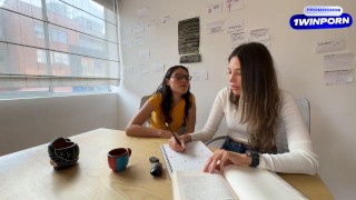 Ma voisine lesbienne est enseignante et elle va m'aider à résoudre mes devoirs