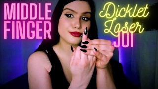 SPH JOI FemDom POV - Prostředníček Malý Dick Loser JOI - Ponížení malého penisu, instrukce