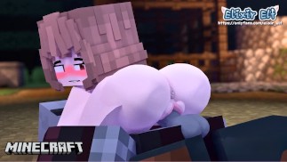 😂当我观看 MINECRAFT 时，我所能想到的就是动漫。Emmy被劫匪轮奸！