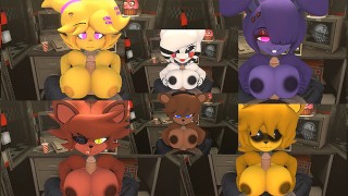 Colección completa Cinco noches en Freddys Frenni Bonnie Chica Foxy marioneta dorada Freddy
