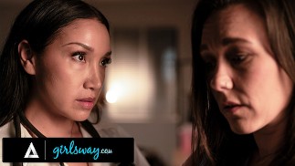 GIRLSWAY - Doctor Vicki Chase KNOWS How To Keep Nurse Sinn Sage's Mouth Busy From Telling Secrets