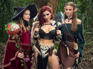 D&D Het Avontuur Van De Elf Met De God Eros (ArinaFox, Sweetie Fox, Diana Rider)