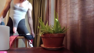 Spandex T-GIRL Essayer Haul !! Je jouis sur tout à la place$$$$.. Mon cul a l’air si beau dans mes collants