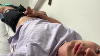 My roommates almost caught me masturbating