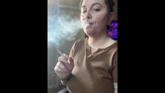 Roken clip Franse inhale - volledige video gaande OF