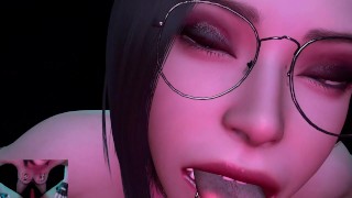 3D POV грудастую шлюху азиатскую шлюху так жестко трахнули