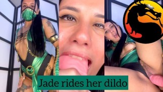 POV: Jade sucks your dick and rides you | Mortal kombat cosplay
