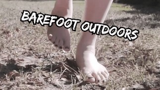 Bosá procházka přírodou (foot fetish, bosé nohy, špinavé nohy, procházky venku)
