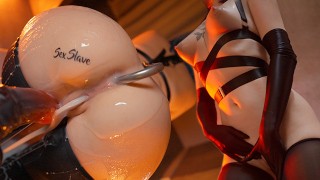 Legata e sborrata dentro: addestramento BDSM per ragazza sottomessa con un gancio anale
