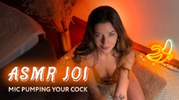 ASMR JOI * Glamoureuze sexy brunette snel en agressief Mic je lul pompen * Amy Haze
