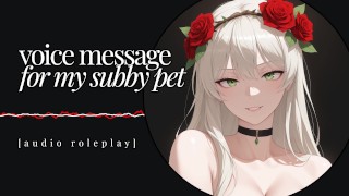 [Audio érotique] Doux Dommy Voice Message pour bon animal de compagnie | Douce dominatrice goth maman