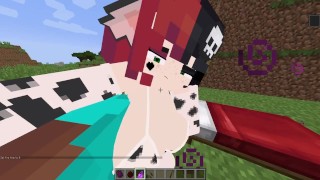 Minecraft Sexy Cow Cosplay Ellie Xhatihentai Gameplay