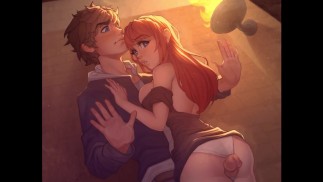 別の世界のハーレム[変態ゲーム] Ep.13史上最高の太ももコキ!