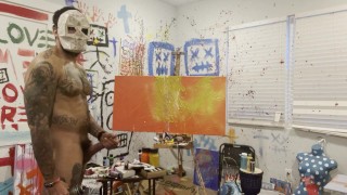 Pennellate di pittura e cazzo