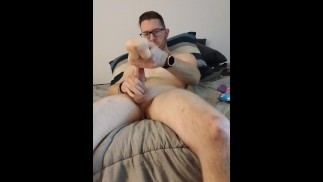 Hunter Luvv na to ponownie z mini sex doll!