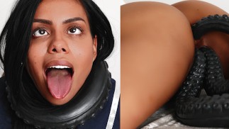 Black Schoolgirl Canela Skin Alien Fucked Triple Penetration - Pussy Pov Extreme Creampie