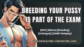 Perverse Franse dokter bezorgt zijn baby's in je poesje | Mannelijke kreunende audio | ASMR rollenspel