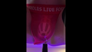 Femboy Kara Leaks From Pussy While Being Machine Fucked