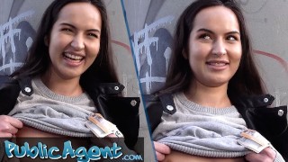 Public Agent - Cute Russian college student talked into fucking outside