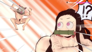 Nezuko Getting Fucked in the Ass at Demon Slayer Hotsprings! (4K)