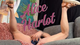 Masturbting with a butt plug, large dildo and talking about a movie that turned me on