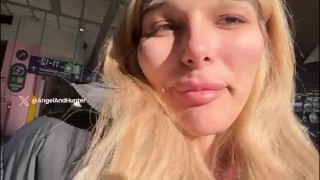 Slavic Trans Girl Gets Fucked On Train