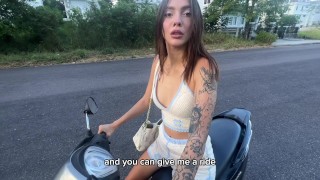The neighbor really wanted to fuck and took my sperm in her mouth