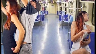 Pompino sull'autobus in pubblico!