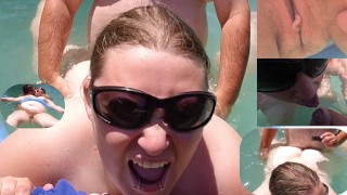 FINGERING PUSSY IN THE POOL HOT HOT OUT!